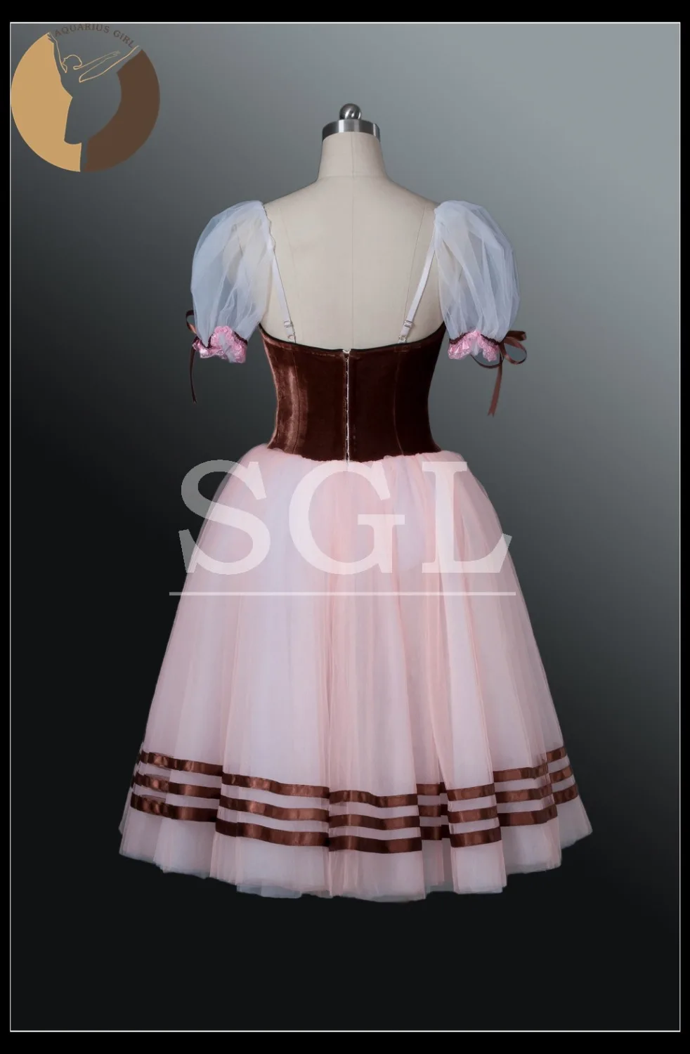 Для взрослых cassical Балетные костюмы пачки Кофе Цвет giselle Платья для женщин Балетные костюмы Романтический долго пачки для Костюмы для девочек at1073