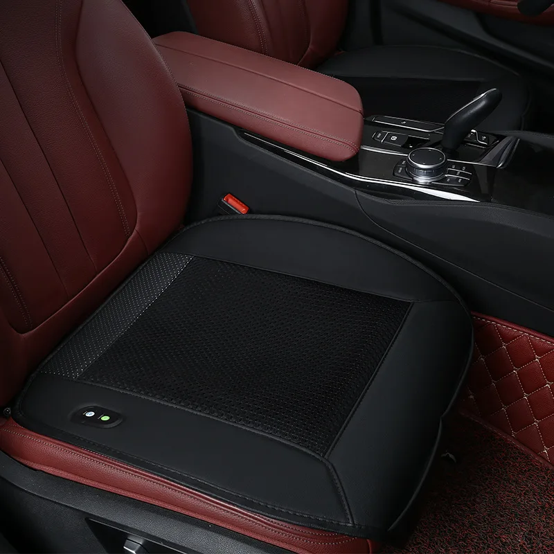 4 Fan Front Black 12 В 4/8 встроенный вентилятор 3 скорости охлаждения чехол подушки сиденья автомобиля воздуха вентилируемый вентилятор с кондиционированием охлаждающий коврик сиденья подушки Чехлы - Название цвета: 4 Fan Front Black