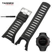 watch accessorieshigh quality silicone strap black rubber strap applicable suunto ambit series 123