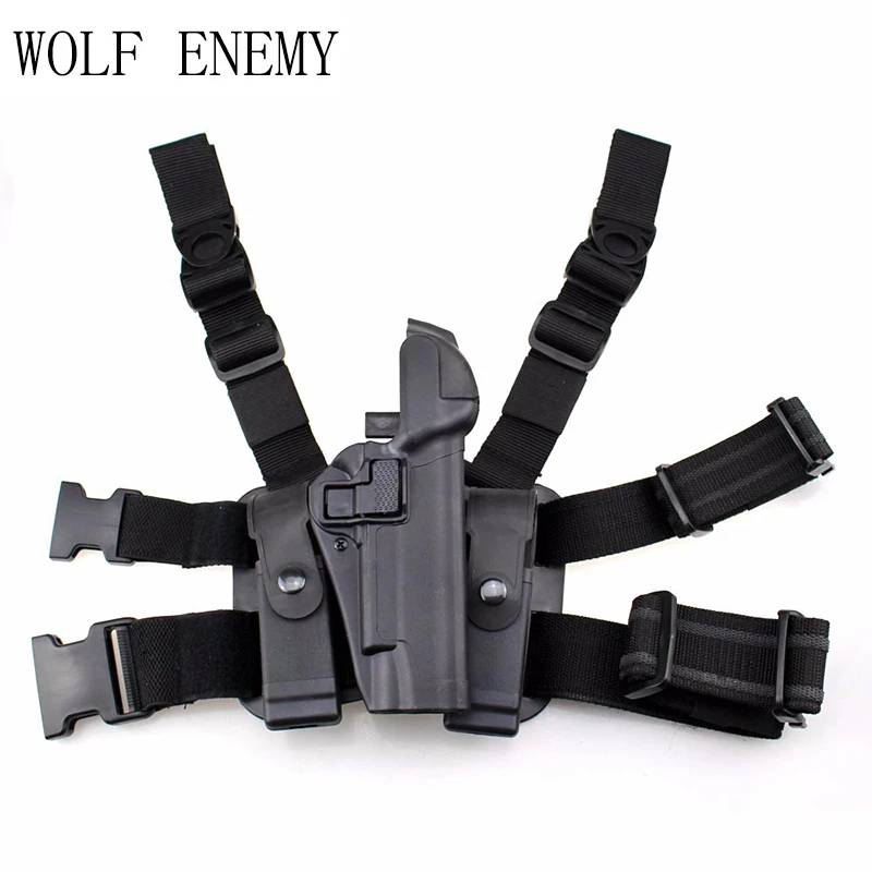 Тактическая набедренная кобура с правой ногой карманом для журнала Colt 1911|Кобуры|