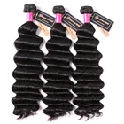 Индийские Свободные Пряди глубоких волн, наращивание волос, естественный цвет, глубокие волнистые волосы для наращивания, человеческие волосы для черных женщин, 100% человеческие волосы