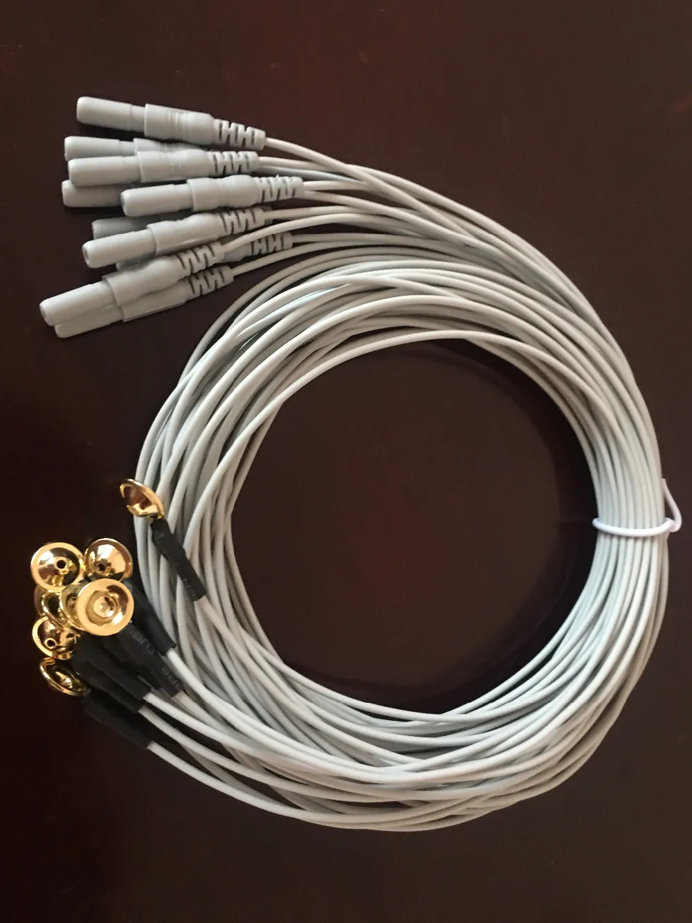 Высокое качество! Модель 100 совместимый с Новым кабелем EEG Din 1 5 мм золотистым