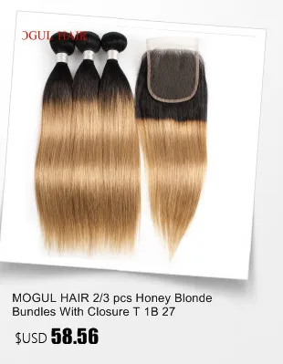 MOGUL HAIR T 1B 27 Омбре медовый блонд волосы на Трессах 3/4 пучков индийские прямые волосы не Реми человеческие волосы для наращивания 10-24 дюймов