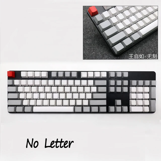 Красный 104 ключ OEM профиль PBT утолщенные колпачки для механической клавиатуры игровая клавиатура - Цвет: Красный