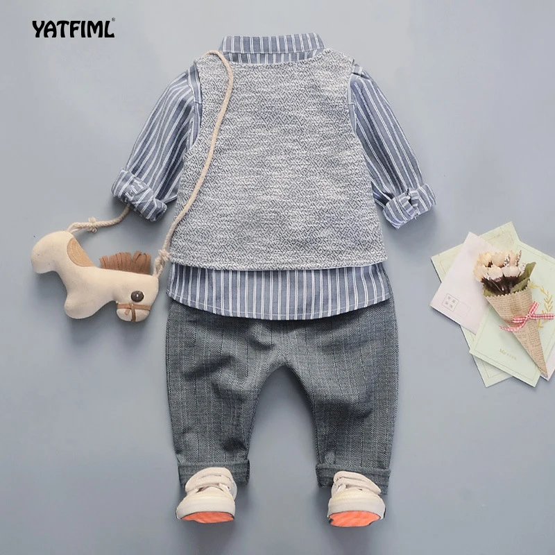 YATFIML/комплект из 3 предметов; детский Свадебный блейзер в клетку; деловой смокинг для маленьких мальчиков; школьный костюм; Детский комплект для маленьких мальчиков; Повседневный Блейзер; куртка