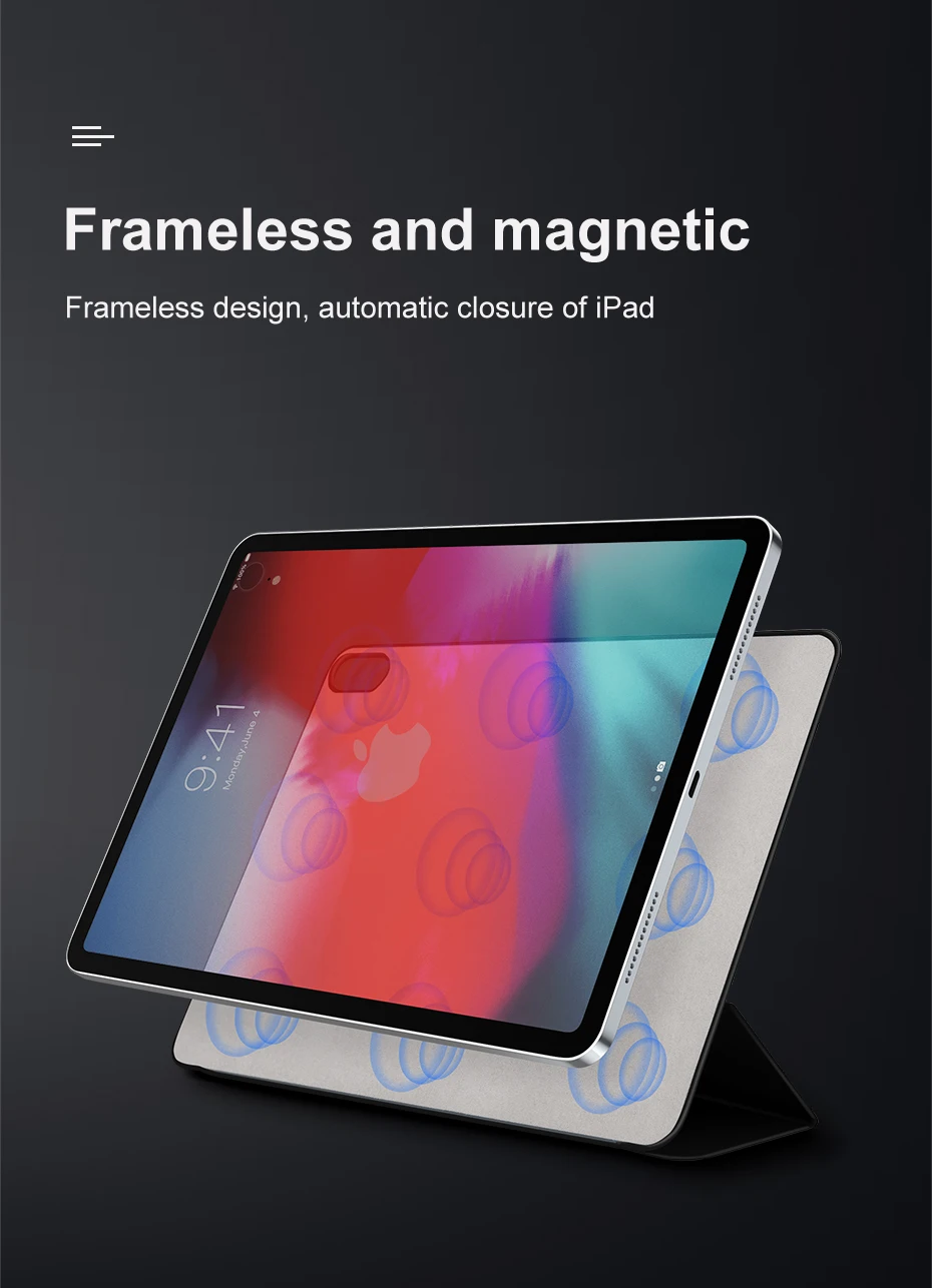 Чехол-книжка Baseus из искусственной кожи для Apple iPad Pro 11 ''12,9'', защитный чехол с магнитной адсорбцией для iPad Pro 11 ''