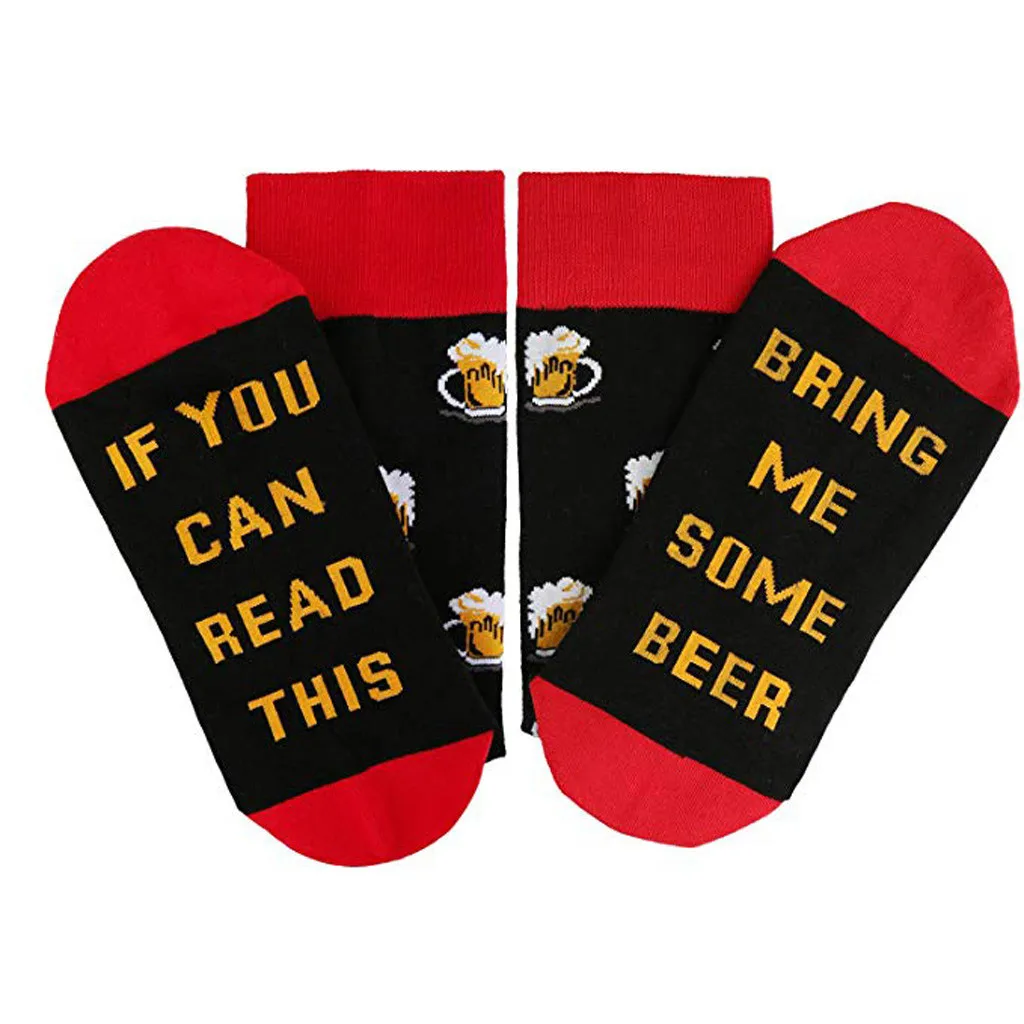 Новинка мягкие и забавные Гольфы если вы можете прочесть эти носки удобные