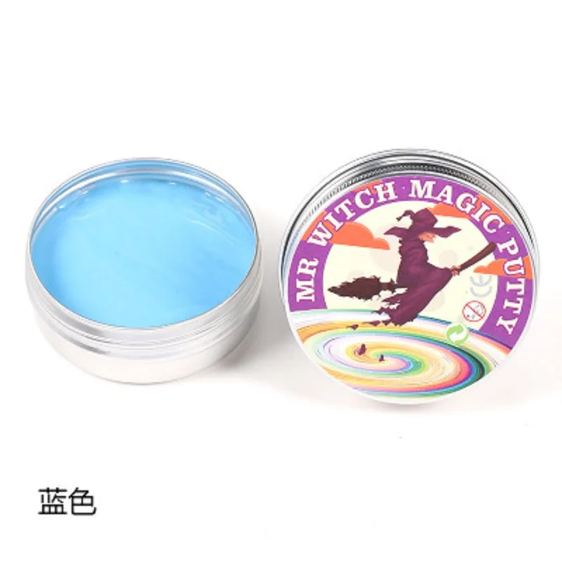 blue Детские DIY магнитные слизи глина Пластилин резиновая грязь креативные игрушки ручная шпатлевка отскок подарок Волшебная ручная Полимерная глина игрушка ручной работы - Цвет: blue