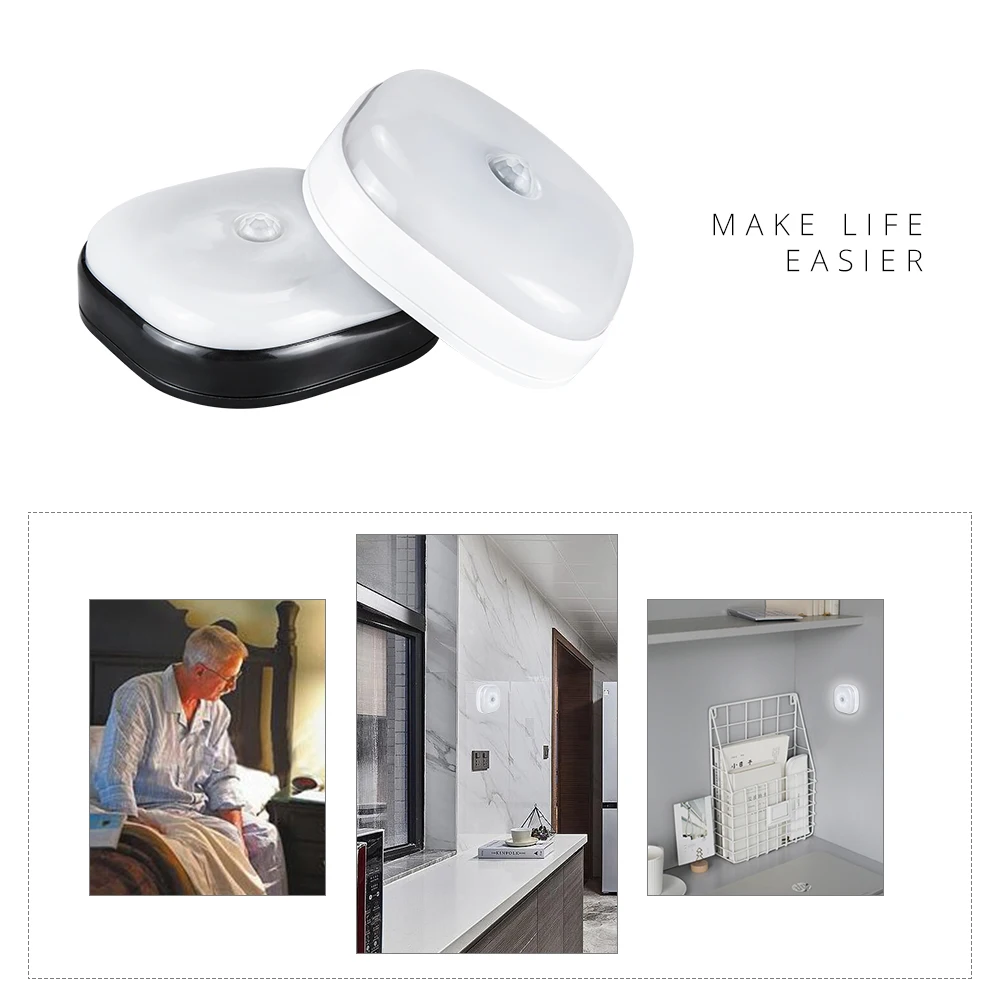 Светодиодный ночник с датчиком движения Активированный датчик батарея