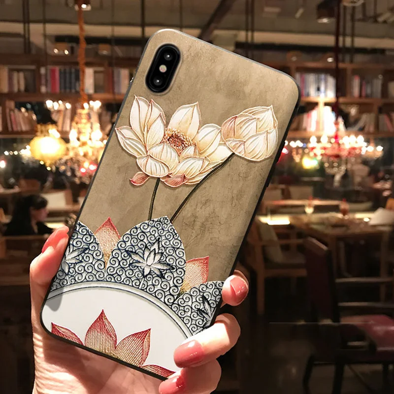 qhc2hh 3D с тиснением и изображением цветочный чехол для samsung Galaxy A30 A40 A50 A70 A5 A7 A9 A8 плюс M30 M20 M10 Примечание 4, 8 9 S6 S7 S8 S9 S10 плюс S10e Coque - Цвет: qhc2hh