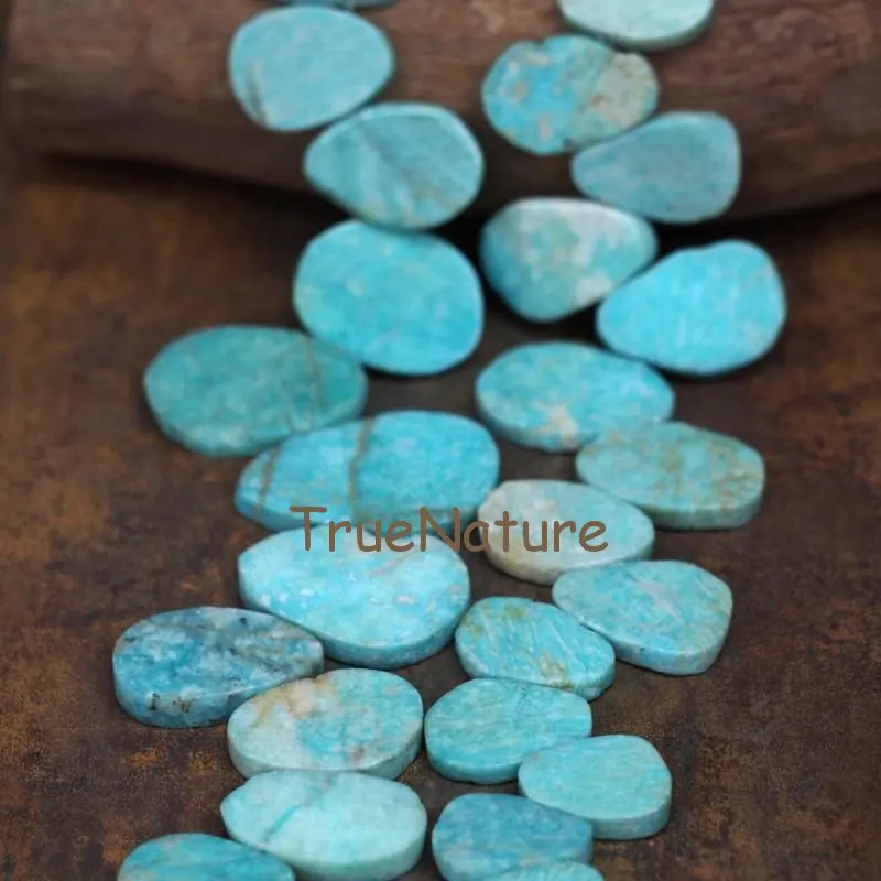 

Natural Oval Shape Stone Beads Strand Matte Amazonites Stone, For Bracelet Necklace Making Loose Beads In 25*36 mm BE6861