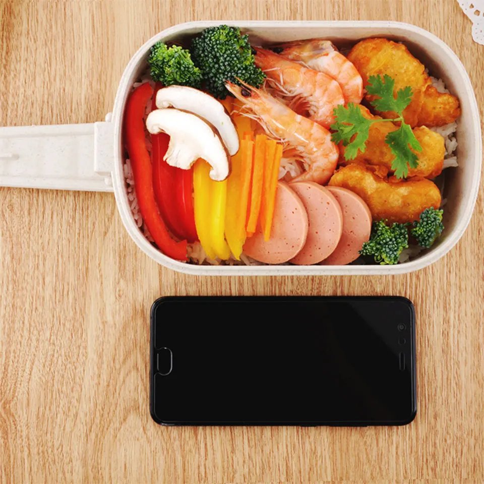 Ланчбокс 800 мл Прозрачная крышка Bento Box герметичное уплотнение японский стиль еда