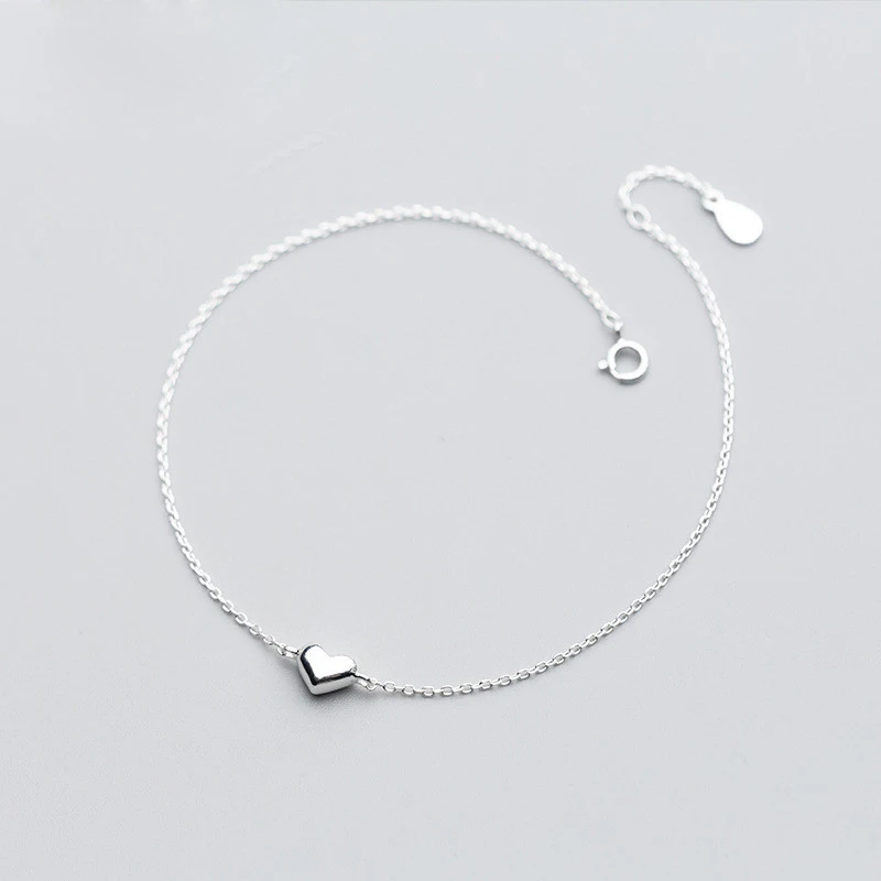 PONYKISS Bohemia, Серебро S925 пробы, Милые простые браслеты с сердцем, хорошее ювелирное изделие для женщин, креативные, милые, для помолвки, вечерние, подарок