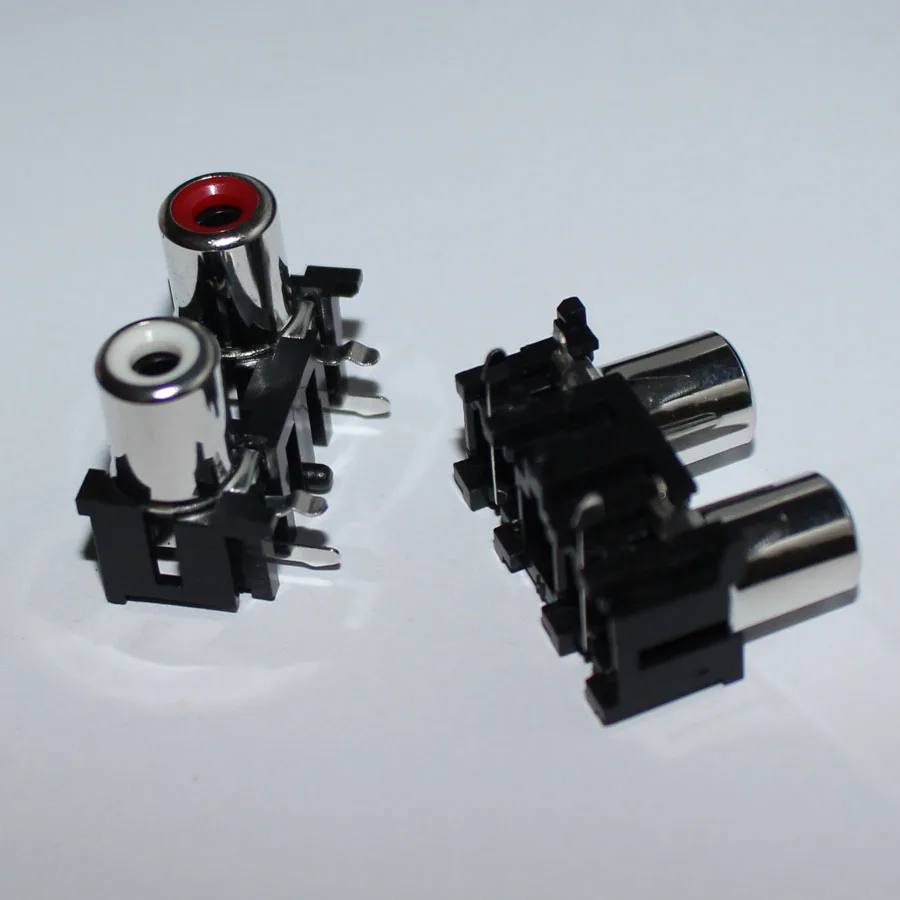 10 шт. 2 контактный разъем RCA для аудио и видео|plug socket connector|connector plugplug connector |