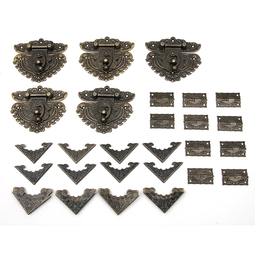 55 шт./компл. классический ящик для мебели деревянная шкатулка угловые