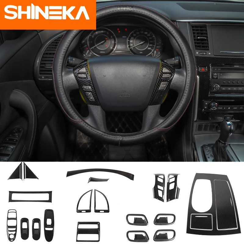 SHINEKA внутренние молдинги для nissan патруль y62 аксессуары 21 шт. Комплект украшений из