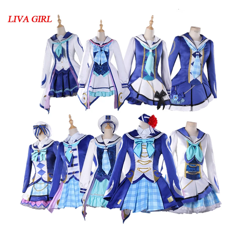 Love Live! Солнечный свет! Костюм для косплея из м/ф Ватанабе мацура кэнан сакураучи