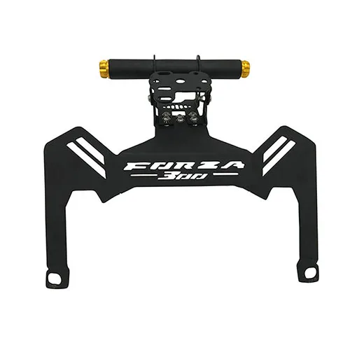 Gold Мотоциклетный gps-кронштейн для Honda Forza300 Forza125 250 18-19, передняя стойка, крепление для телефона, держатель, подставка, кронштейн, направляющая ручка - Цвет: Gold