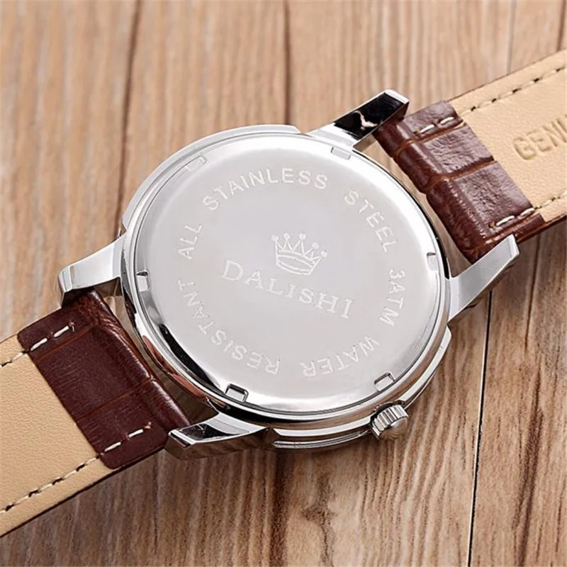 Модные брендовые кожаные часы Dali роскошные классические reloj hombre saat erkekler horloges mannen |
