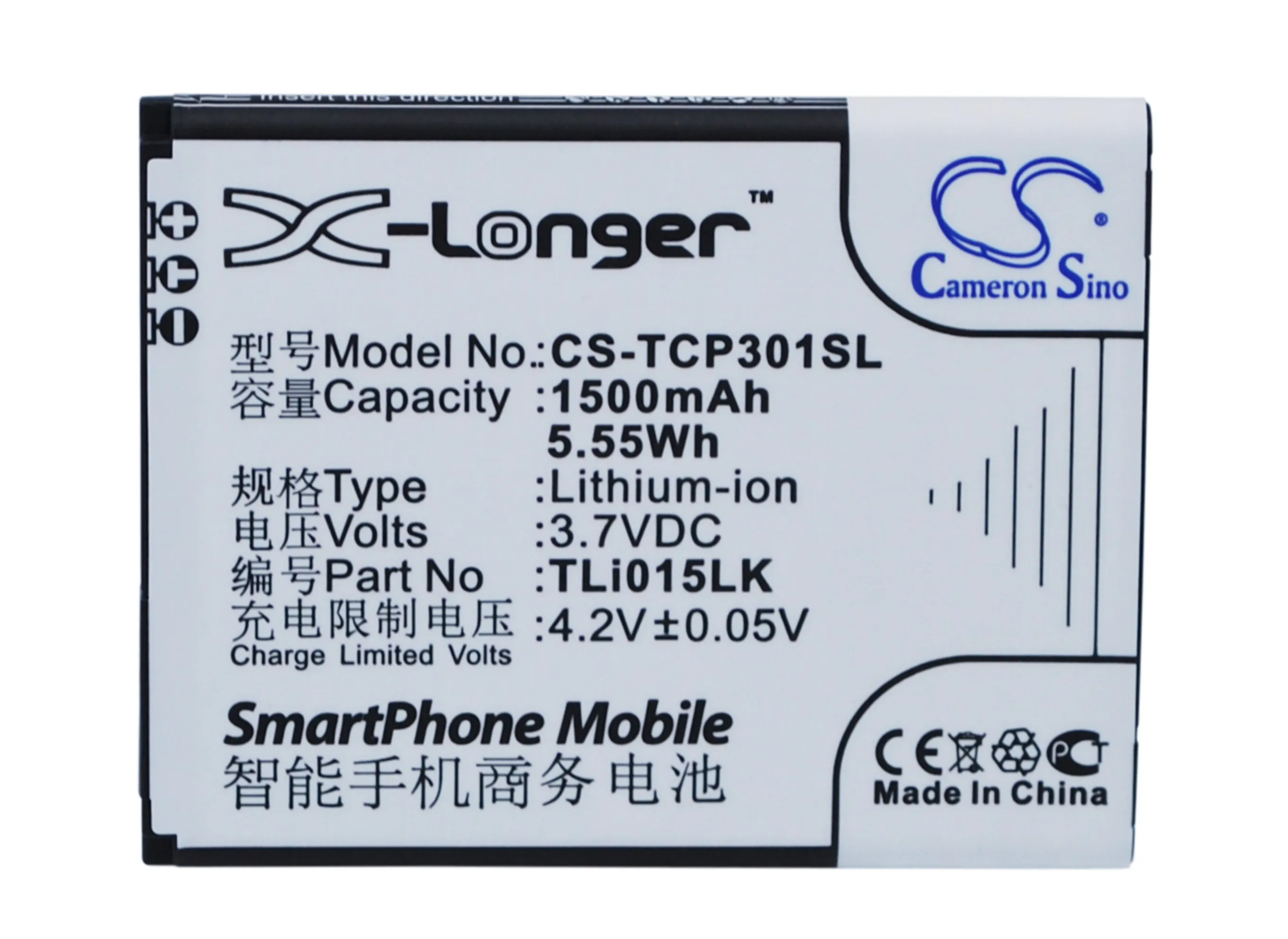 Cameron Sino 1500 мАч аккумулятор TLi015JA TLi015LK для TCL J326T P301M|cameron sino|battery 1500mahcameron sino battery |