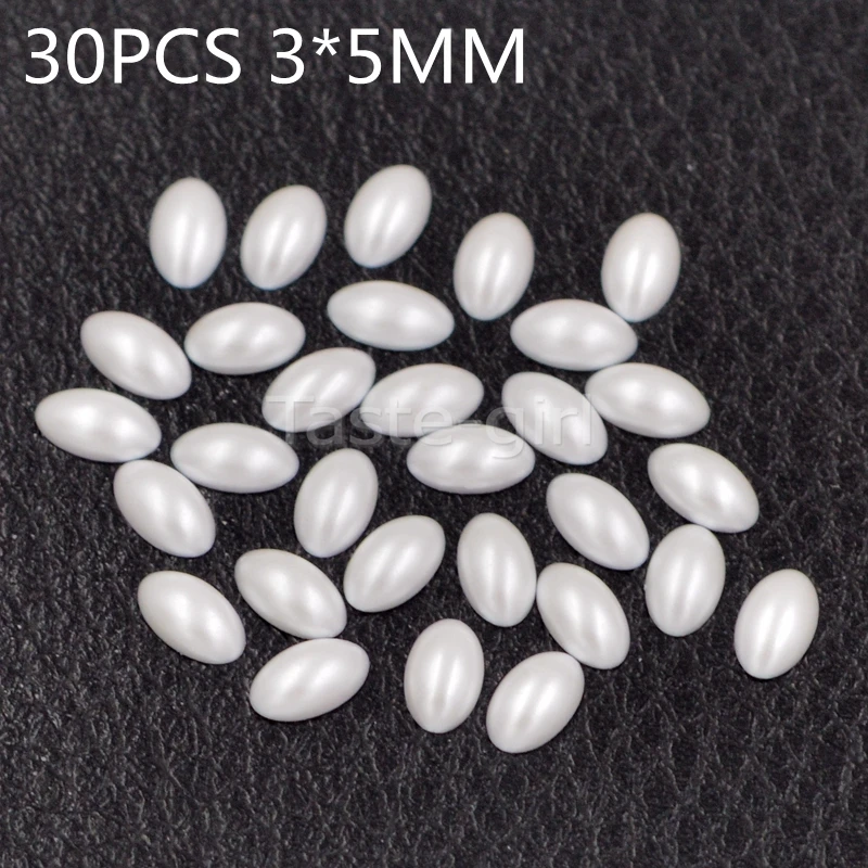 1 упаковка высокое качество белый с плоской спинкой жемчужные украшения 3d жемчуг