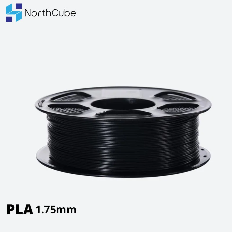 Нить PLA для 3D принтера NORTHCUBE 1 75 мм кг (0 02 фунта) +/ Черная|Материалы 3D-печати| |