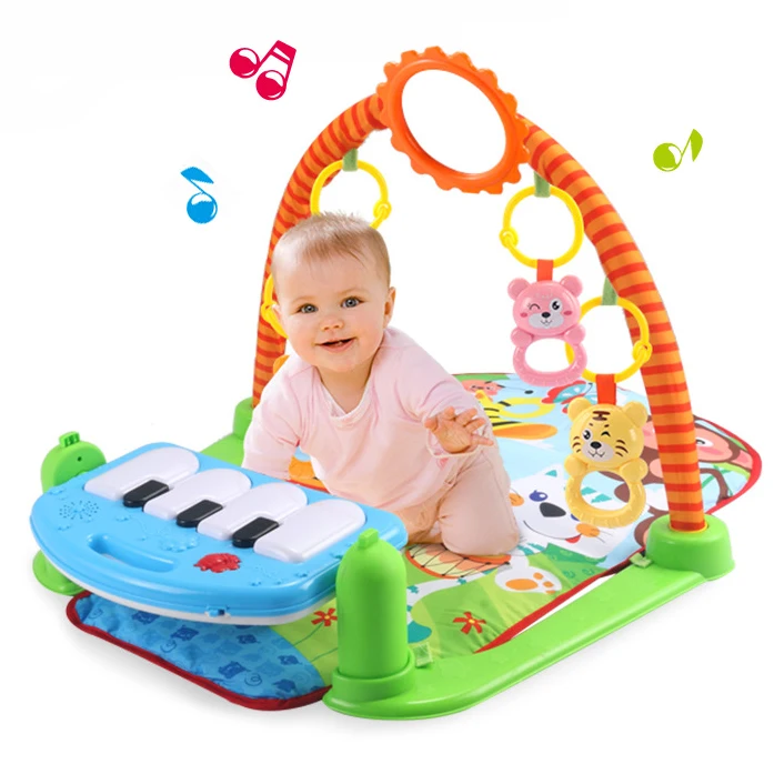 Детские Тренажерный зал игровой коврик удар и играть на фортепиано Свет