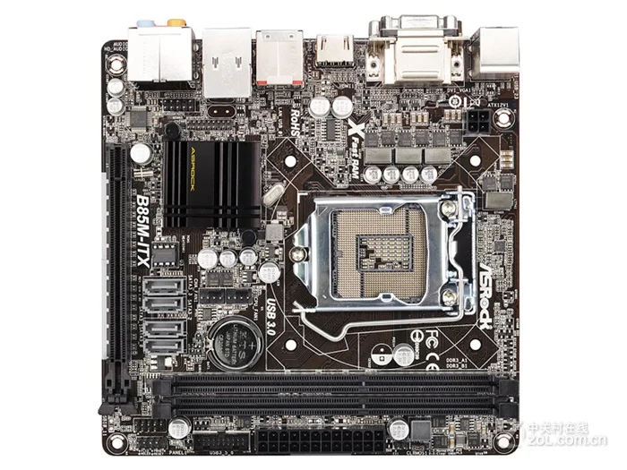 Б/у Материнская плата Asrock B85M ITX Mini 16G DDR3 HDMI VGA DVI|Материнские платы| |