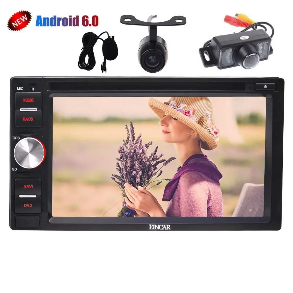 6.2 ''стерео Android 6.0 в тире GPS навигации Bluetooth автомобильного Радио dvd-плеер Wi-Fi OBD