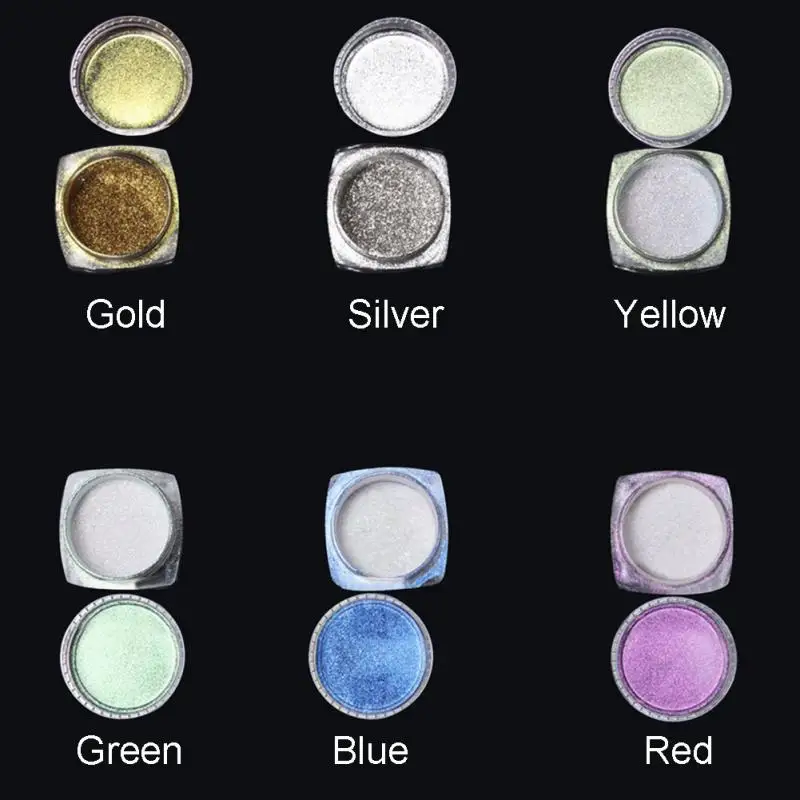 Горячая блестящие дизайн ногтей порошок Bling Colorfol пигмент лак для украшения