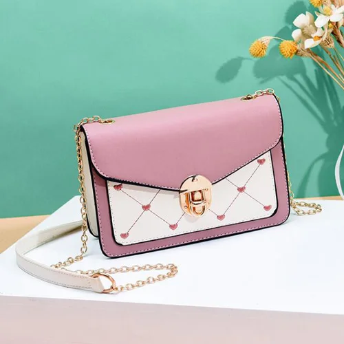 pink REPRCLA новые брендовые дизайнерские сумки через плечо для женщин, Сумки из искусственной кожи, сумки через плечо, сумки на цепочке, дамские сумочки - Цвет: pink