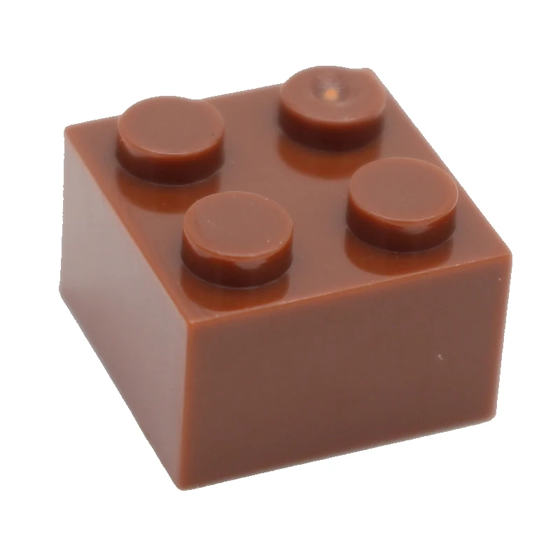 coffee Строительные блоки Moc Brick 2x2 3003 DIY, Обучающие творческие основы, классические наборы, совместимые сборные частицы, игрушки для детей - Цвет: coffee