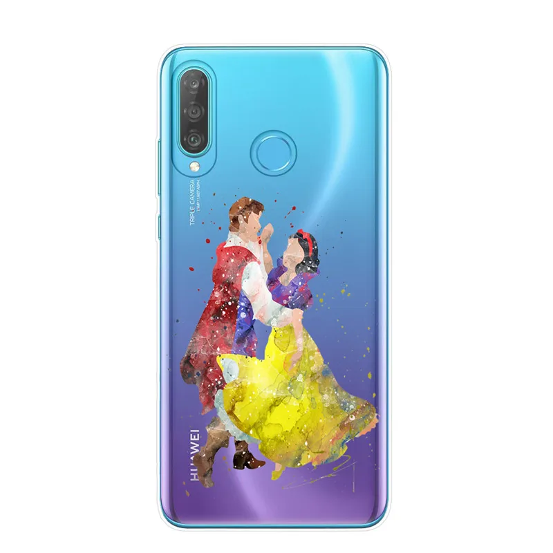 Акварельный чехол для телефона Alice Tinkerbell Ститч Русалка Принцесса чехол для huawei P30 P20 Lite P10 P9 P8 Lite чехол s - Цвет: T6478