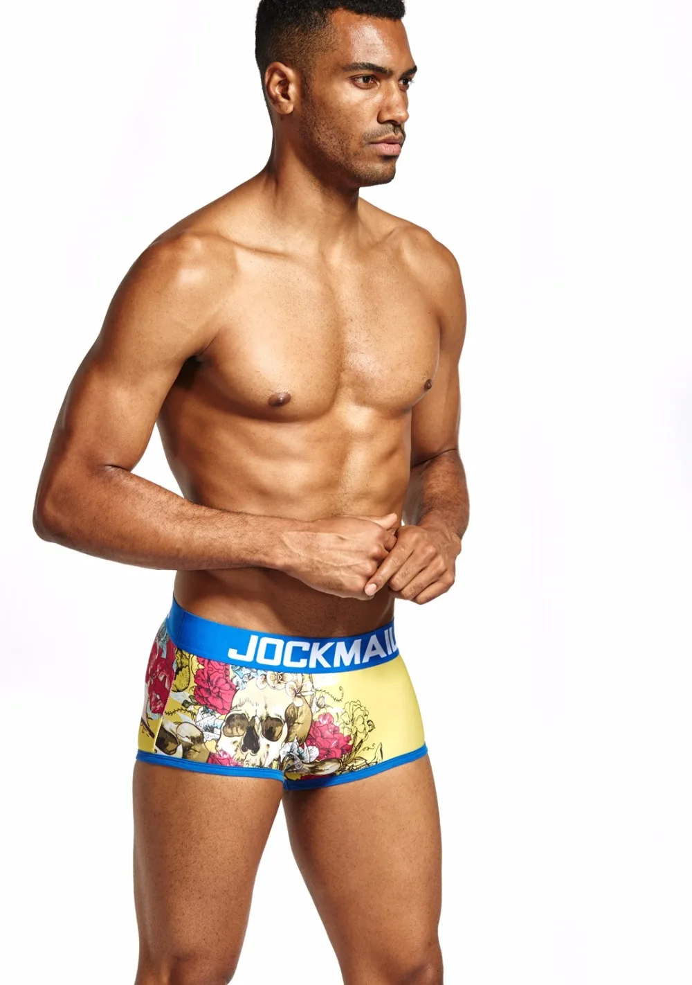 JOCKMAIL, брендовые трусы-боксеры с принтом черепа, calcinha, сексуальное гей нижнее белье, calzoncillos hombre, боксеры marca cueca, мужские трусы, шорты