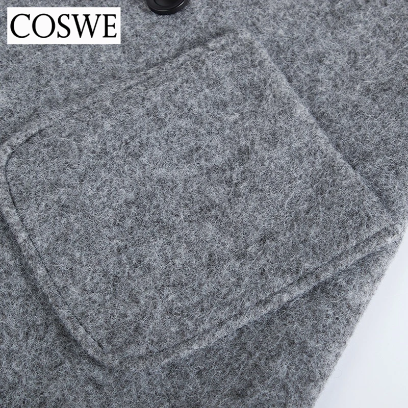 Coswe новые зимние Для женщин теплое толстое пальто Длинная Верхняя одежда S