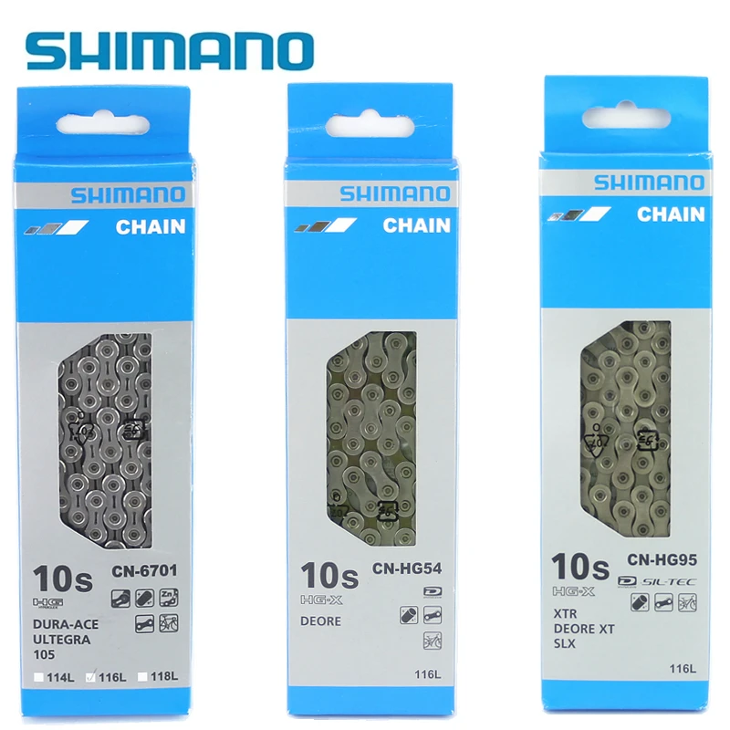 Shimano Deore HG54 HG95 CN 6701 10 скоростей MTB/горный велосипед HG X цепь 116л MTB горный цепь|10