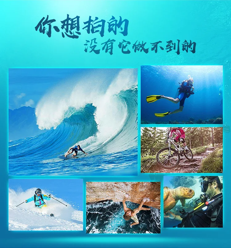 HYBON 4K экшн-камера, мини водонепроницаемая подводная камера с дистанционным управлением, WiFi 2,0, камера для подводной съемки, 30 м, экшн-камера без пульта дистанционного управления