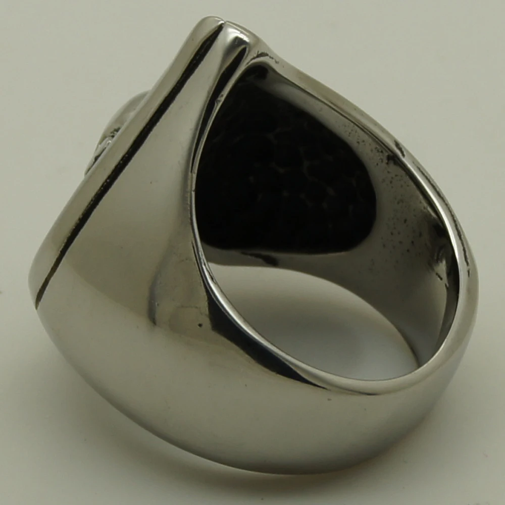 Крест костяной череп на покерной лопате ace biker heavy кольцо из нержавеющей стали 316L |