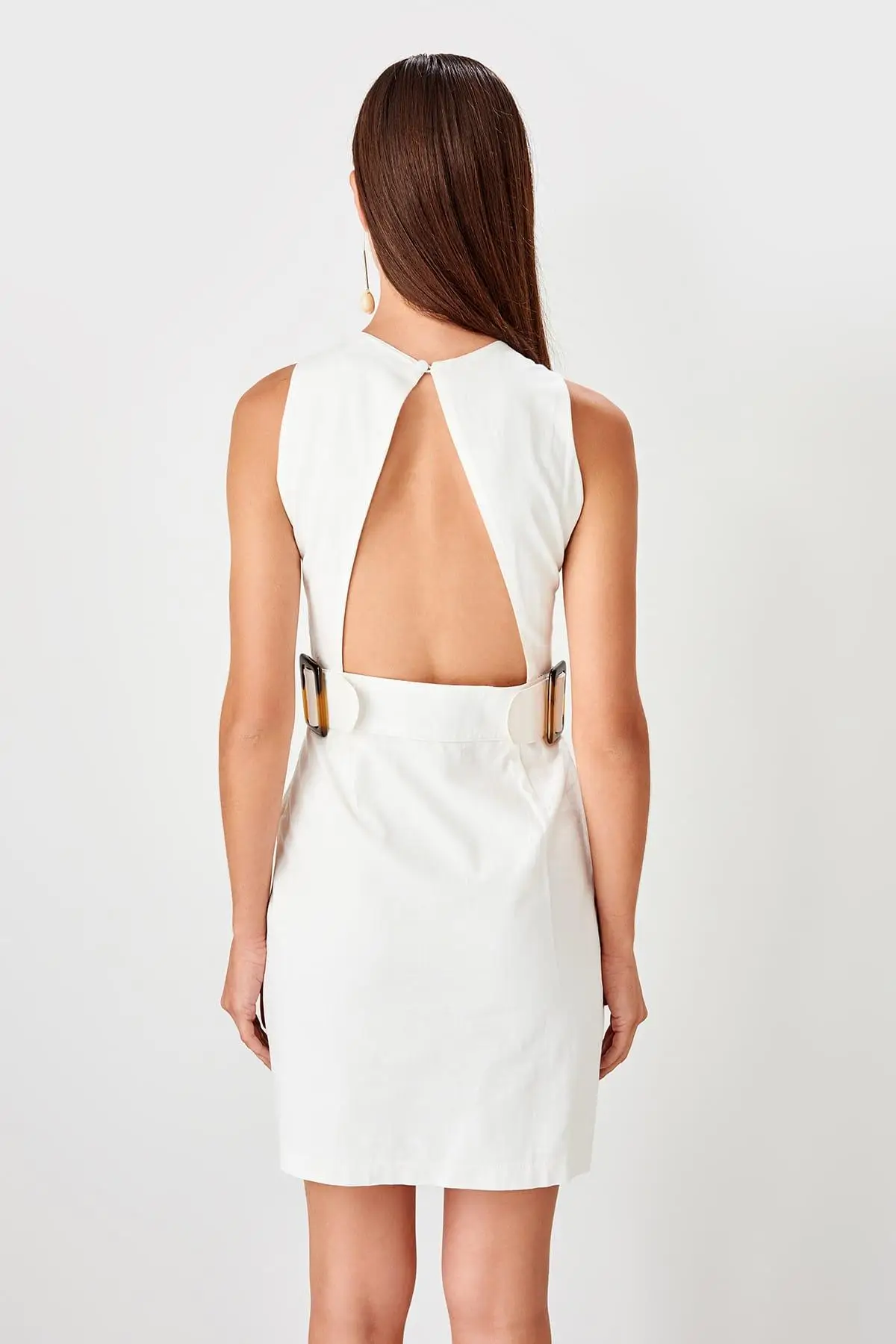 Trendyol Ecru Kemerli/платье TWOSS19EL0067|Женские платья| |