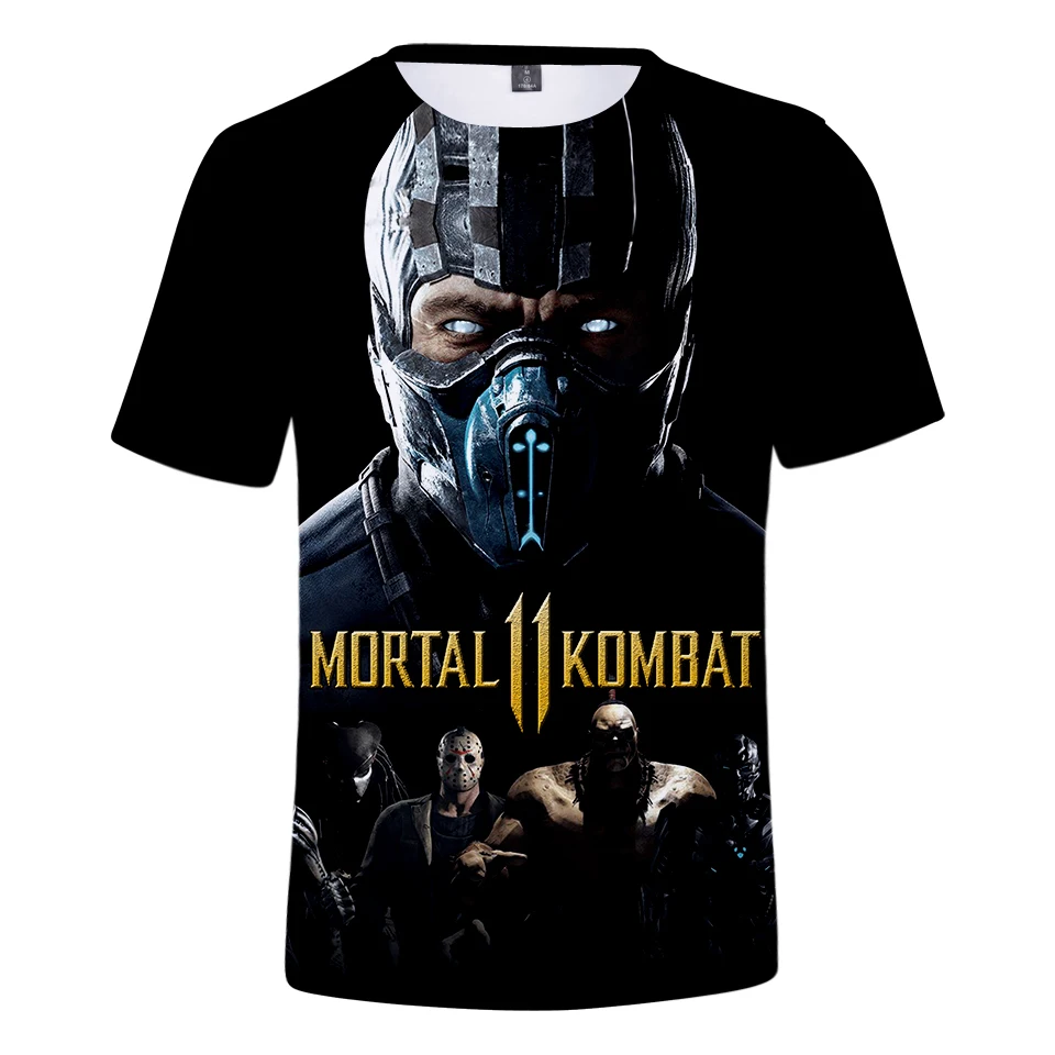 Футболка Aikooki с рисунком Mortal Kombat 11 3D для мужчин и женщин летняя дышащая футболка