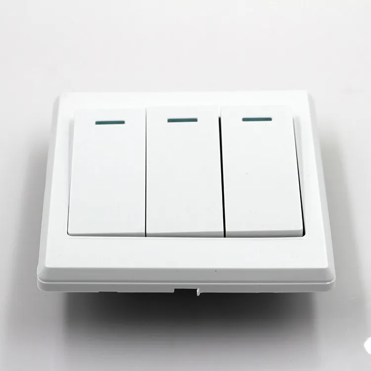 10 А мощность 3 Gang настенная пластина лампа кнопочный переключатель розетки|3 gang|3