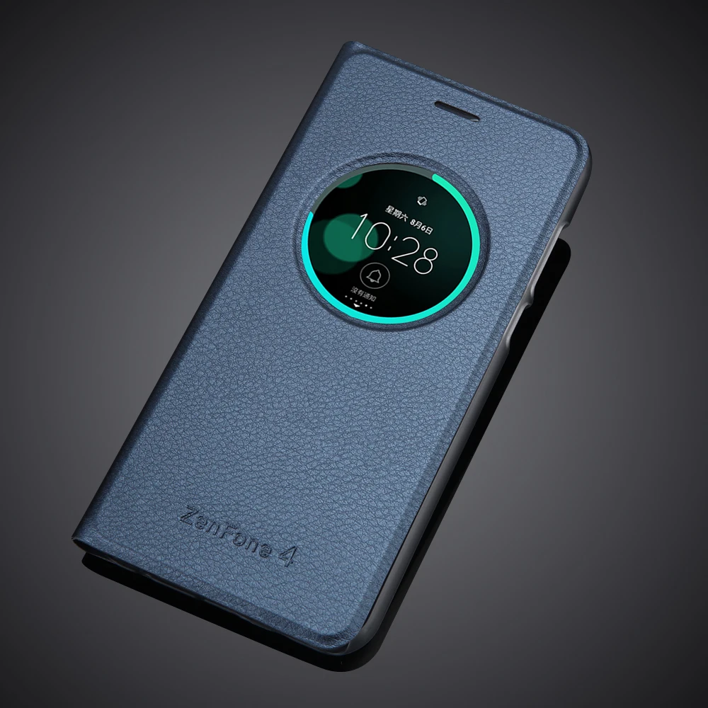 Роскошный чехол с окошком для ASUS ZenFone 4 книжка из искусственной кожи Asus ZenFone4