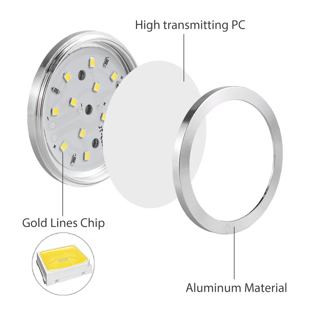 led cabinet light shelf showcase cupboard 12v closet lamp kitchen showcase puck downlight wardrobe night counter lighting lamps free global shipping