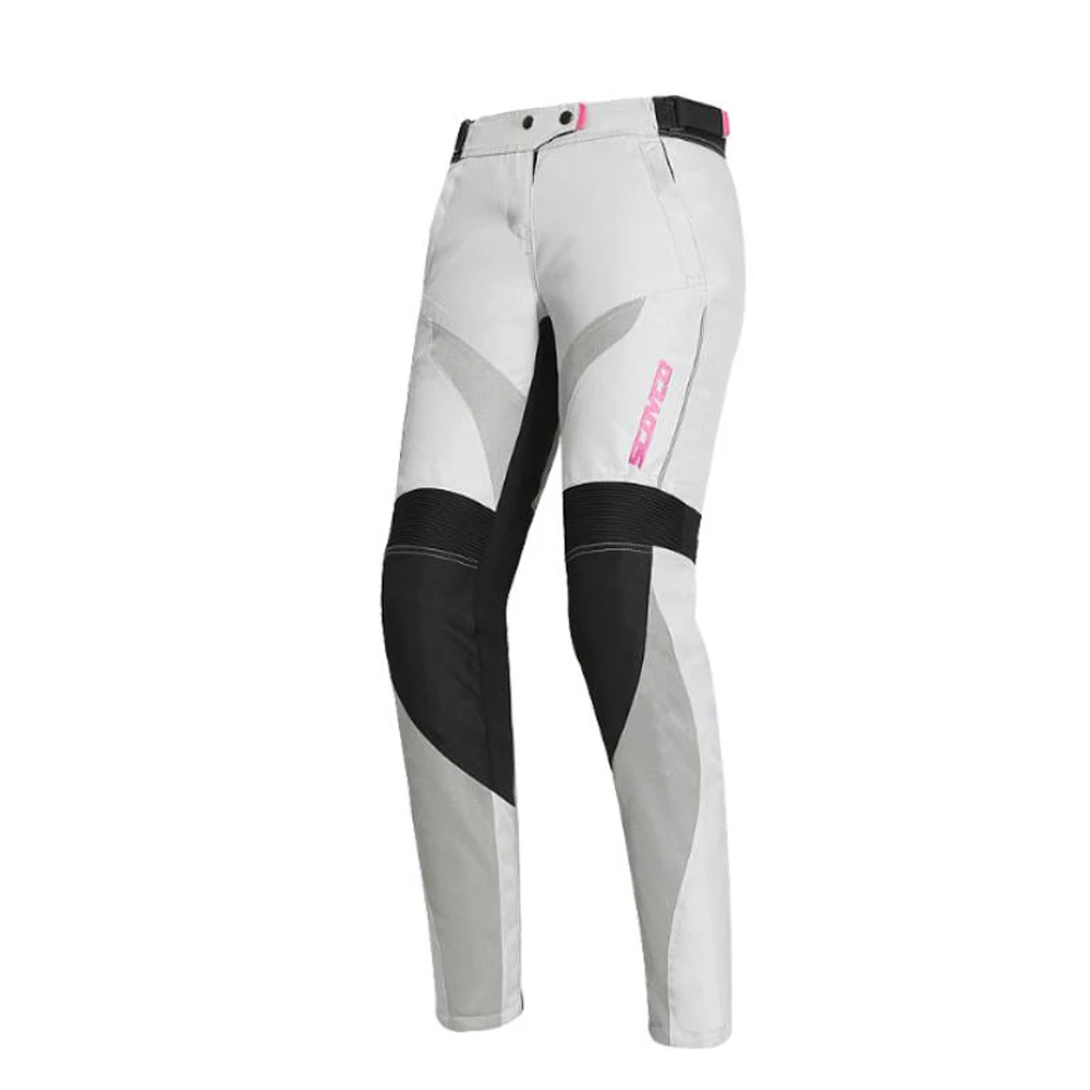 P047W Pink Pants SCOYCO, летняя мотоциклетная куртка, Мужская куртка для мотокросса, дышащая, отражающая, Chaqueta, мотоциклетная, CE защита - Цвет: P047W Pink Pants