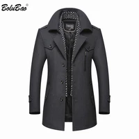 bolubao men winter wool coat 2020 mens new casual brand solid color wool blends woolen pea coat male trench coat overcoat