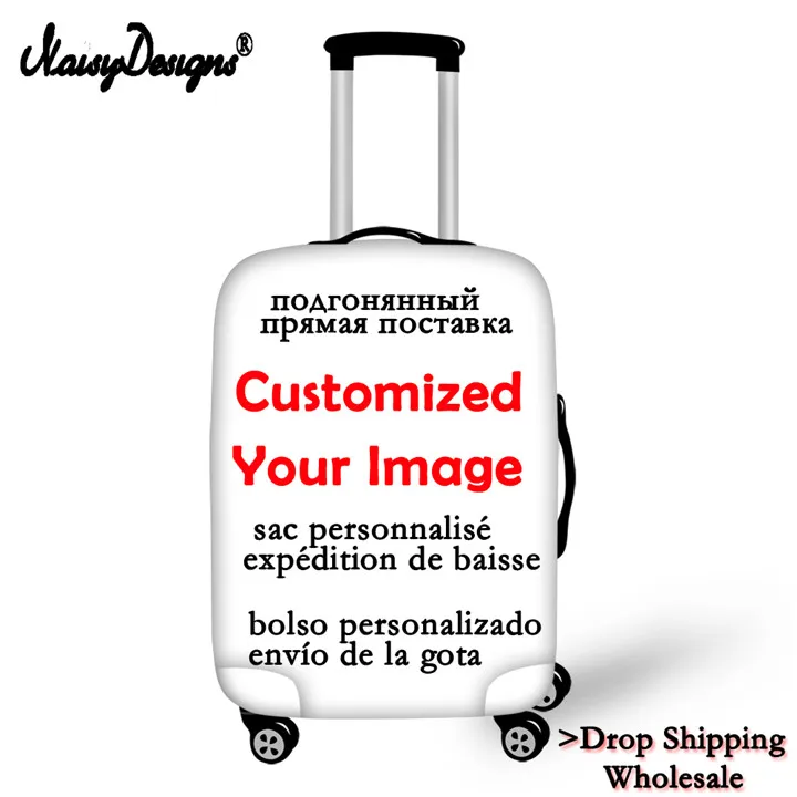 M-Luggage Cover Подгоняйте ваше изображение имя лого дамы чехол для чемодана защитный эластичный Анти-пыль чехол Крышка для путешествий - Цвет: M-Luggage Cover