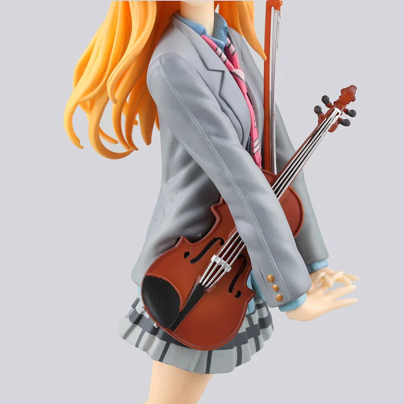 HKXZM Аниме Фигурка 22 см ваша лежа в апреле Miyazono Kaori 1/7 Масштаб Окрашенные ПВХ