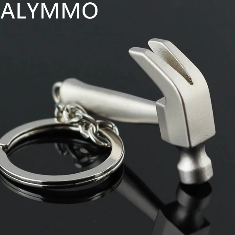 

Novelty Claw Hammer Simulation Tools Key Chain Creative Key Buckle Gadgets For Men Mini Model Tool KeyChain Key Ring YSK04