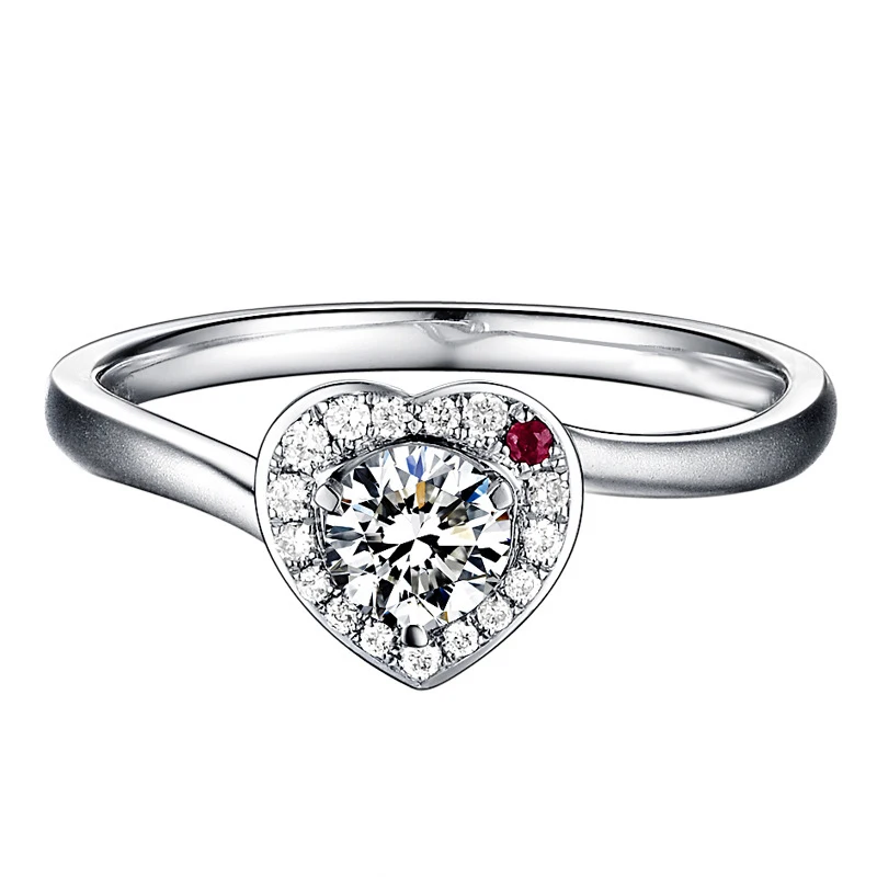 0.4CT S925 Женское Обручальное кольцо цельное серебро 925 пробы ювелирное изделие с