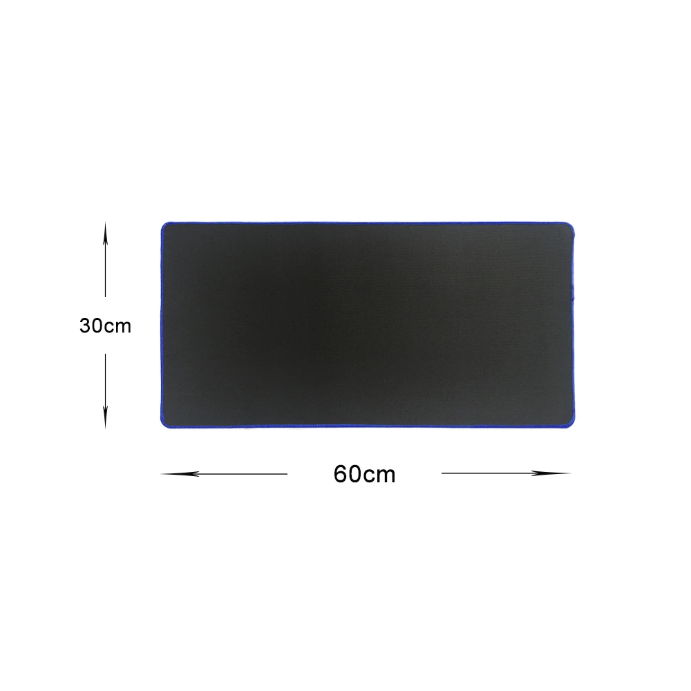 Blue30x60cm Чистый черный большой игровой коврик для мыши, цветной коврик для мыши, коврик для клавиатуры, Настольный коврик для ноутбука, ноутбука, геймера, коврик для мыши - Цвет: Blue30x60cm